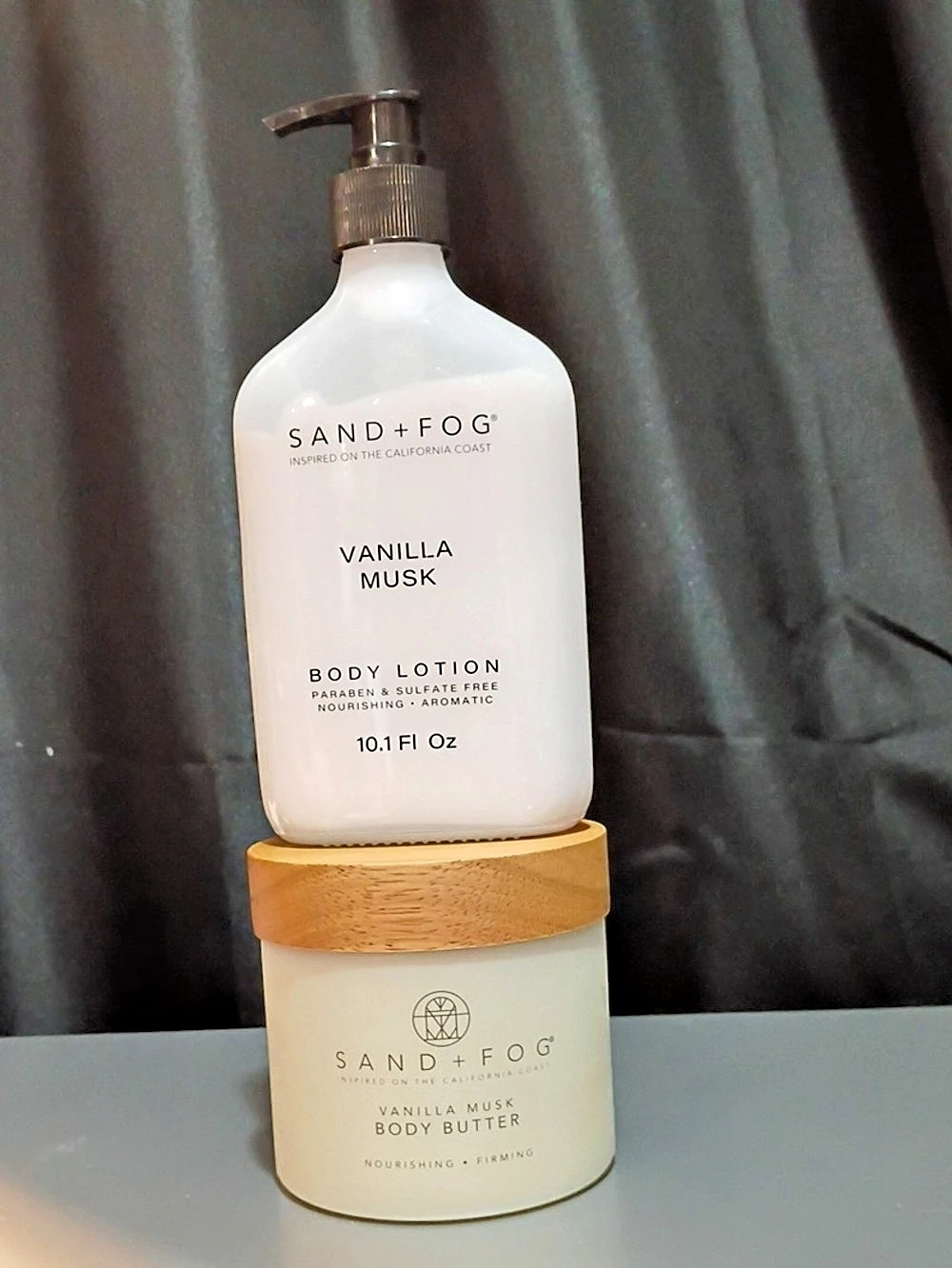 SAND + FOG Vanilla Musk Body Lotion and Whipped Body Butter